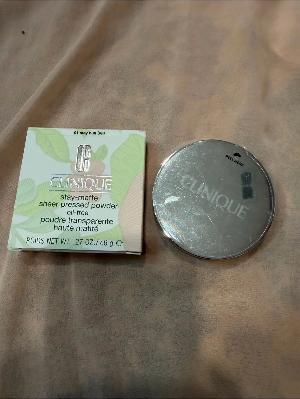Clinique Stay-Matte Sheer Pressed Powder - 01 Stay Buff (VF)